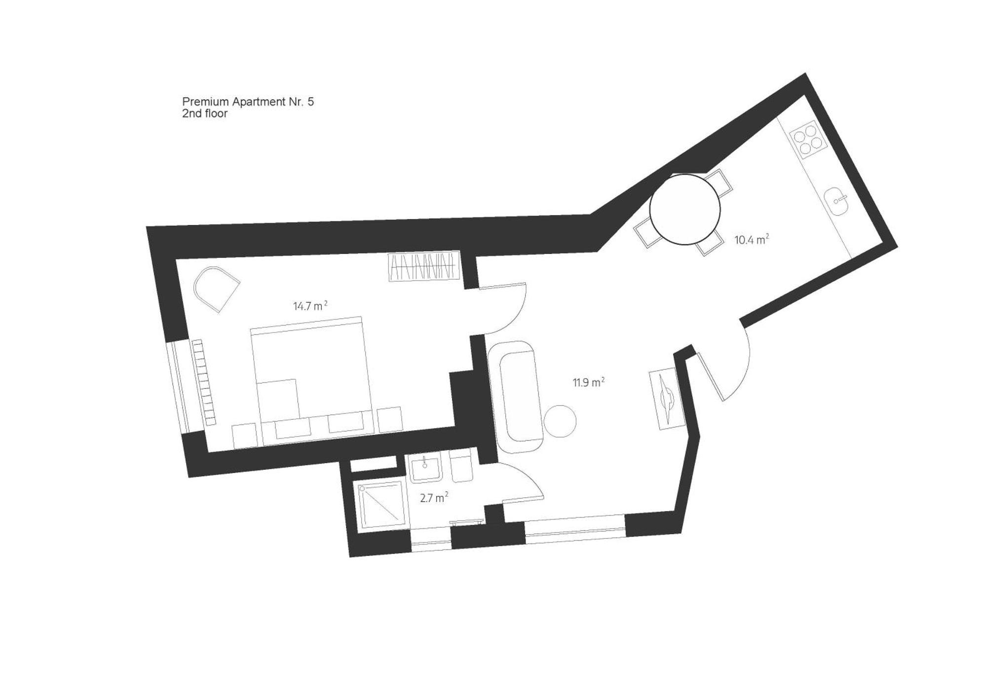 Centra Nams - Center Apartments Cesis Phòng bức ảnh